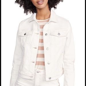 Joe’s Jeans classic white denim jacket boyfriend trucker jean jacket